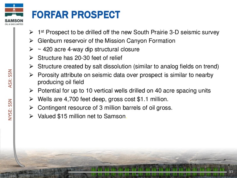 Investor Presentation – Samson Oil & Gas Limited – slide 34