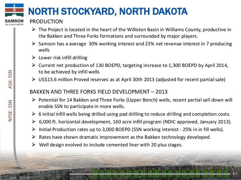 Investor Presentation – Samson Oil & Gas Limited – slide 12