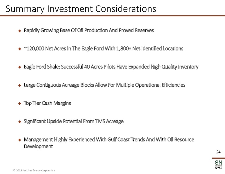 February 2014 Corporate Presentation – Sanchez Energy Corp – slide 23