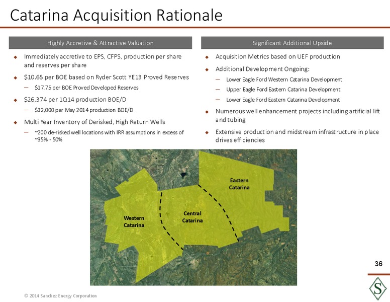 Analyst Day Presentation – Sanchez Energy Corp – slide 35