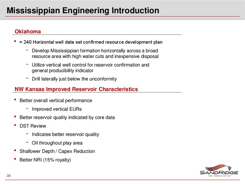 2012 Investor Analyst Meeting – Sandridge Energy, Inc. – slide 37