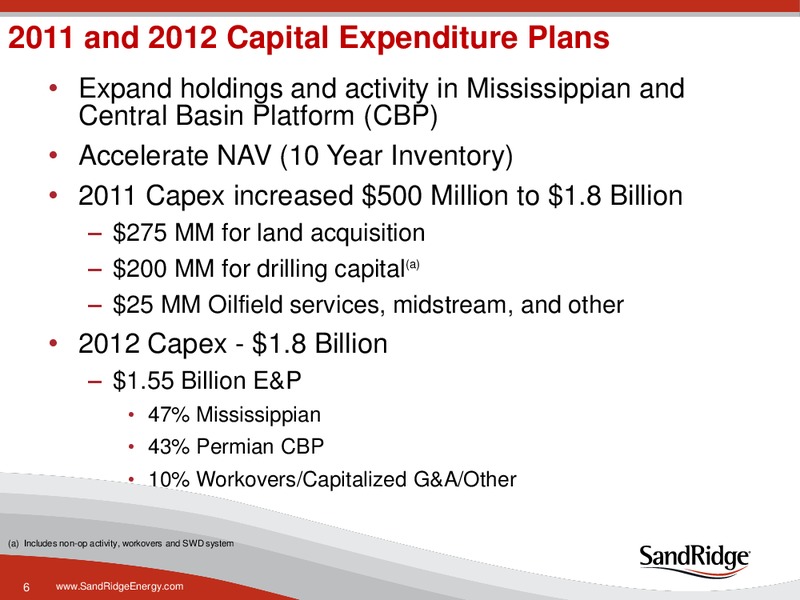 ENERCOMS THE OIL & GAS CONFERENCE – Sandridge Energy, Inc. – slide 5