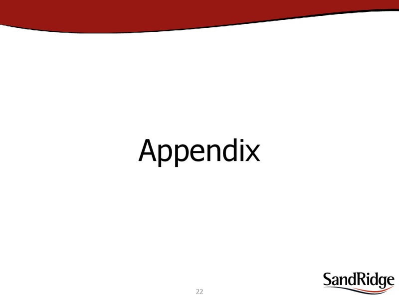 2ND ANNUAL ENERGY CONFERENCE – Sandridge Energy, Inc. – slide 20