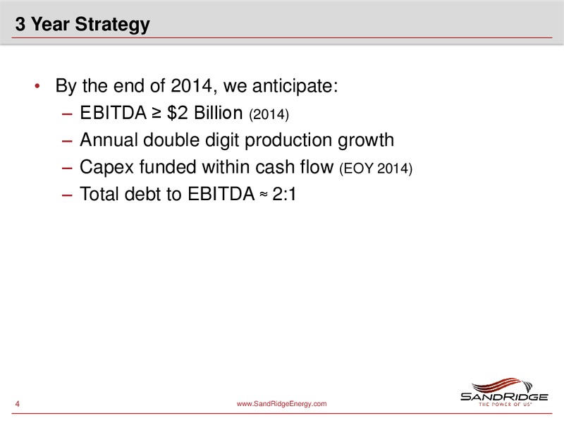 Stephens Fall Investment Conference – Sandridge Energy, Inc. – slide 3