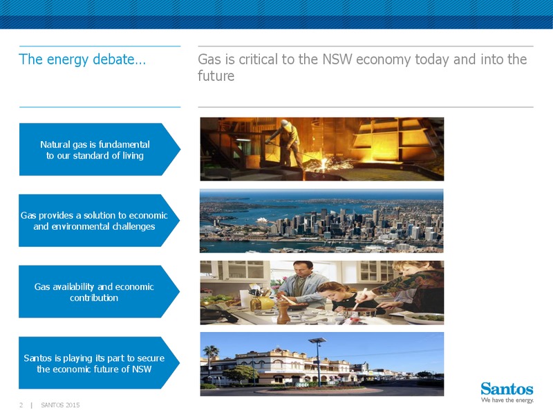 CEDA SYDNEY PRESENTATION – Santos Limited – slide 2