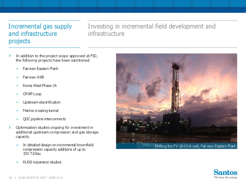 GLNG investor visit – Santos Limited – slide 17