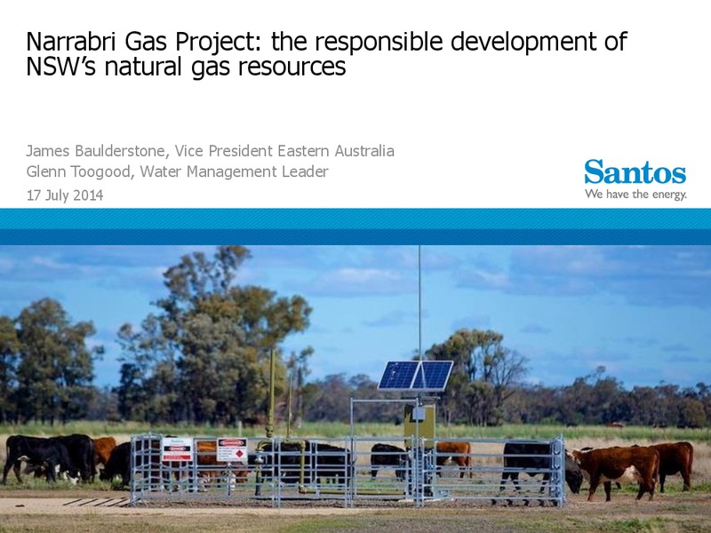 INVESTOR PRESENTATION – Santos Limited – slide 1