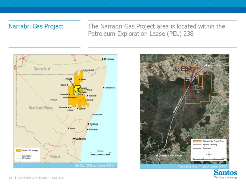 INVESTOR PRESENTATION – Santos Limited – slide 11