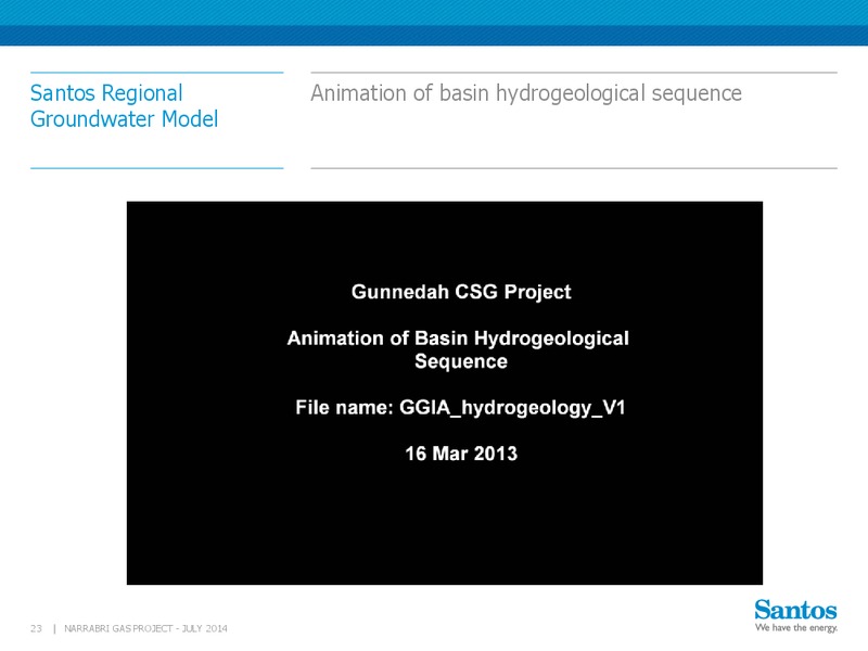 INVESTOR PRESENTATION – Santos Limited – slide 22