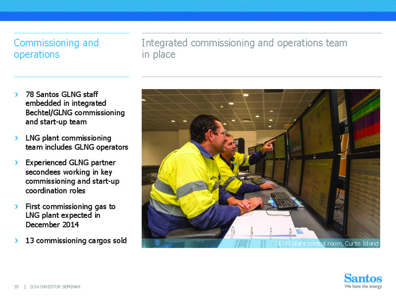 INVESTOR SEMINAR – Santos Limited – slide 38