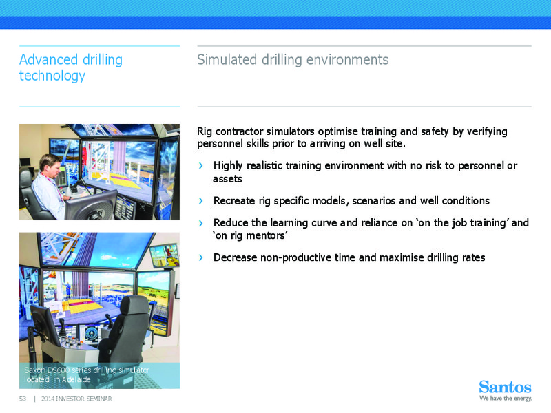 INVESTOR SEMINAR – Santos Limited – slide 52
