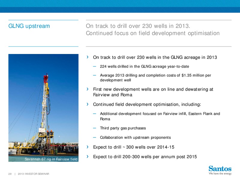 2013 Investor Seminar – Santos Limited – slide 27