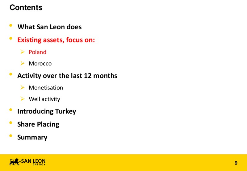 AGM – San Leon Energy – slide 8
