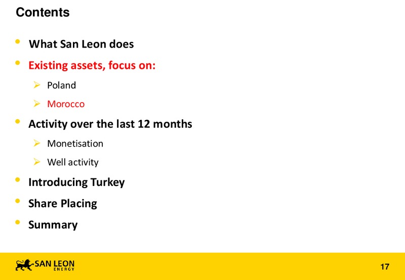 Annual General Meeting – San Leon Energy – slide 16