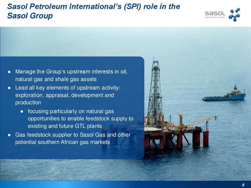 SASOLS RESPONSE TO GAS NEEDS IN SOUTHERN AFRICA – Sasol Limited – slide 7