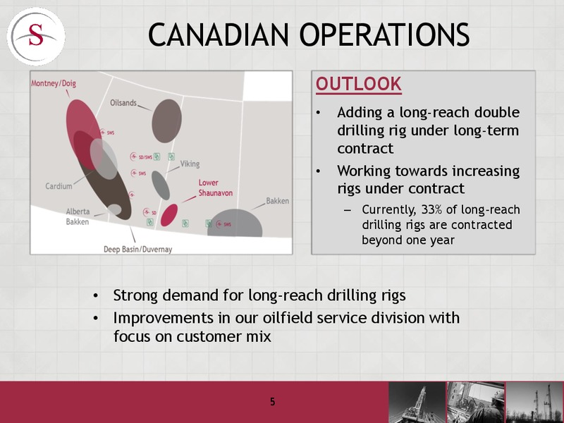 INVESTOR UPDATE – Savanna Energy Services Corp. – slide 5