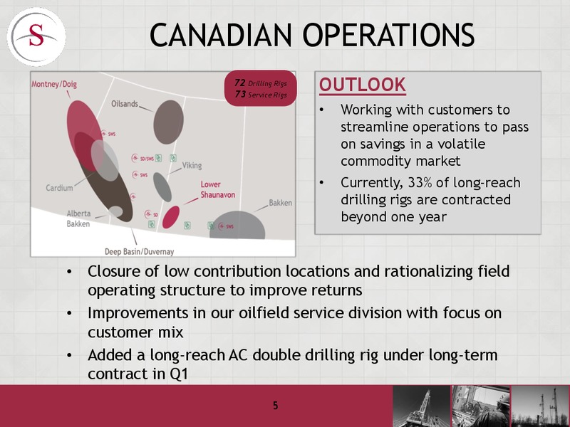 INVESTOR UPDATE – Savanna Energy Services Corp. – slide 5