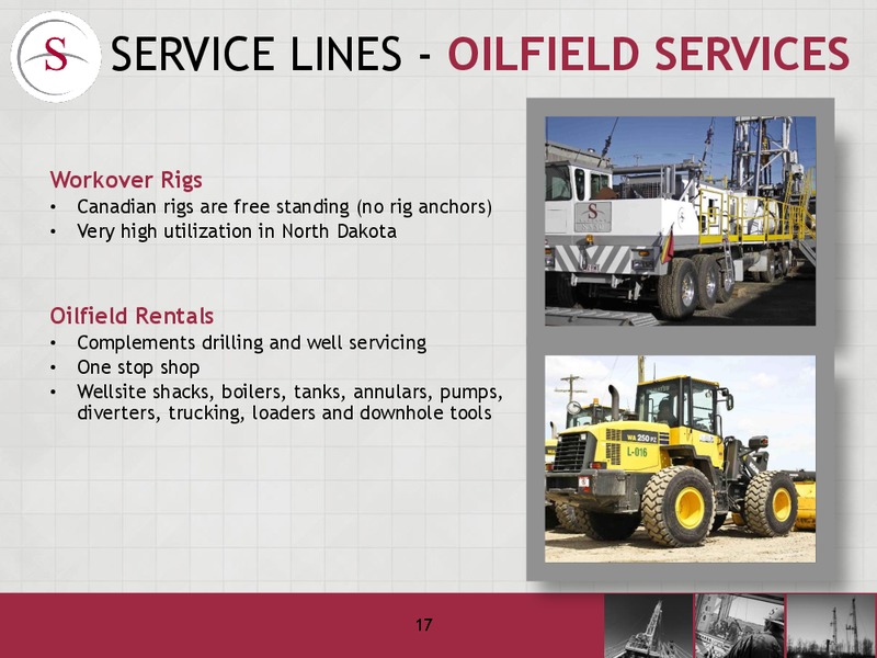 INVESTOR UPDATE – Savanna Energy Services Corp. – slide 17