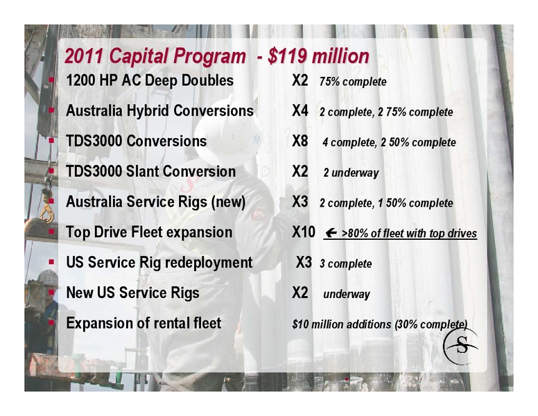 MAY 2011 CORPORATE PRESENTATION – Savanna Energy Services Corp. – slide 22