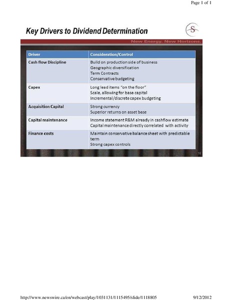PETERS & CO LIMITED NORTH AMERICAN ENERGY CONFERENCE – Savanna Energy Services Corp. – slide 16