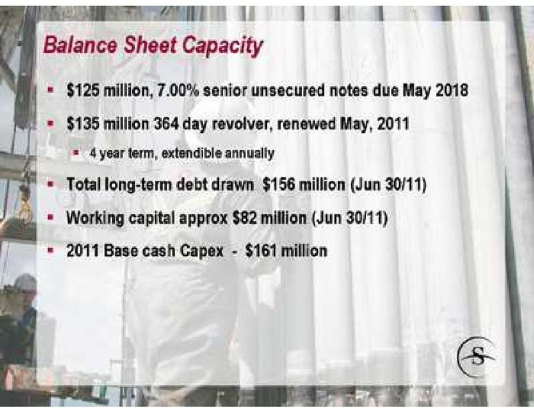 PETERS & CO LIMITED 2011 NORTH ERICAN OIL & GAS CONFERENCE – Savanna Energy Services Corp. – slide 28