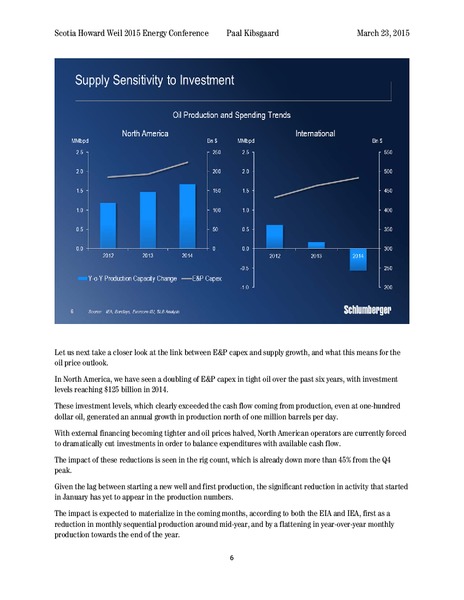 Scotia Howard Weil 2015 Energy Conference – Schlumberger Limited – slide 6