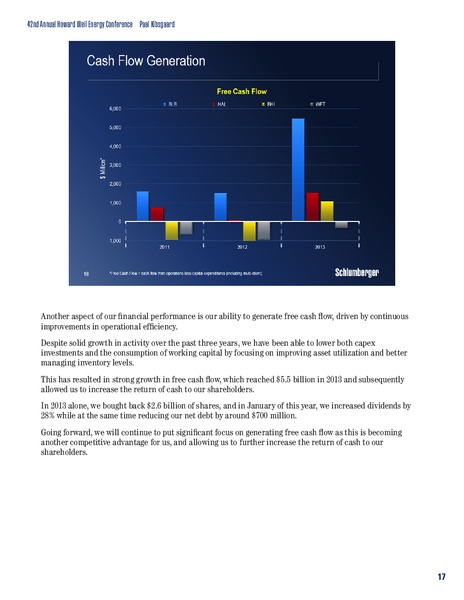 42nd Annual Howard Weil Energy Conference – Schlumberger Limited – slide 17
