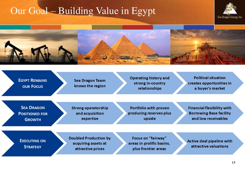April 2014 Company Update – Sea Dragon Energy Inc. – slide 13