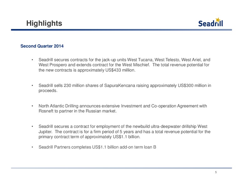 Conference Call – Seadrill Limited – slide 4