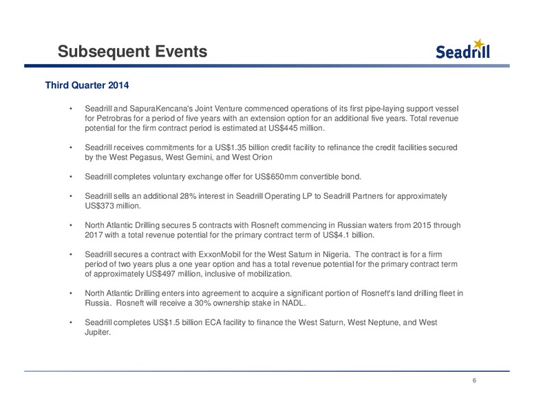 Conference Call – Seadrill Limited – slide 5