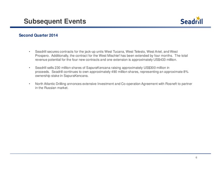Conference Call 1Q Results – Seadrill Partners LLC – slide 5