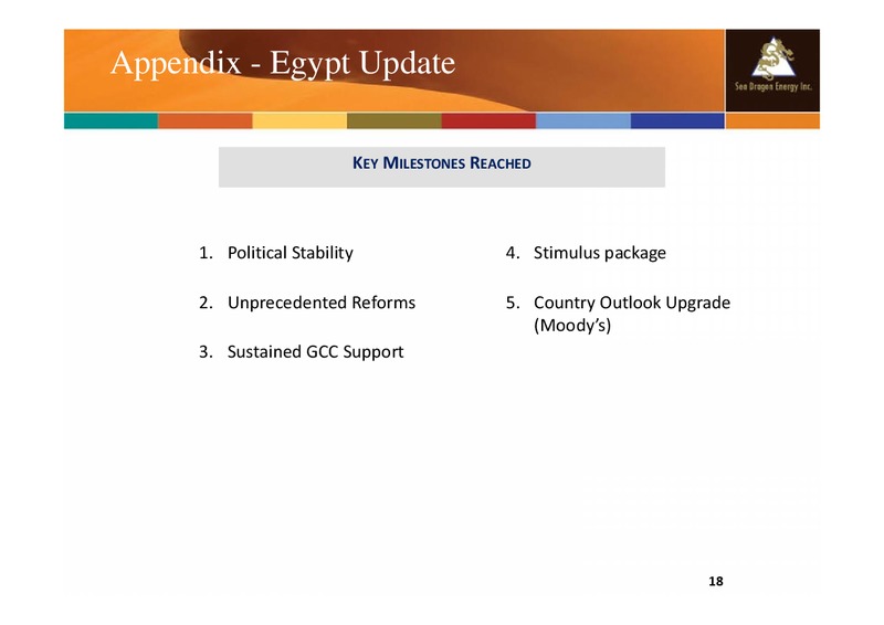 April 2015 Company Update – Sea Dragon Energy Inc. – slide 18
