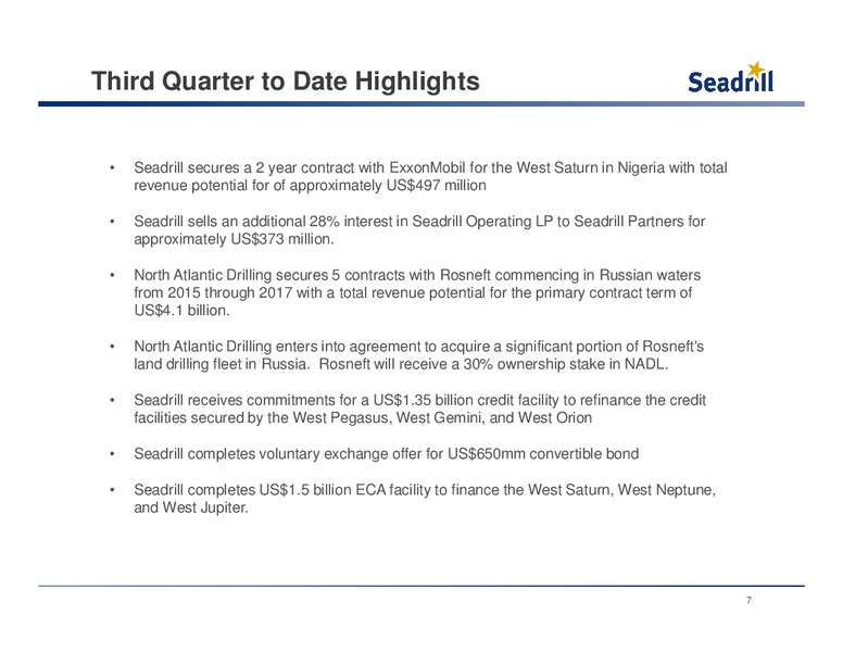 Barclays Energy and Power Conference – Seadrill Limited – slide 6