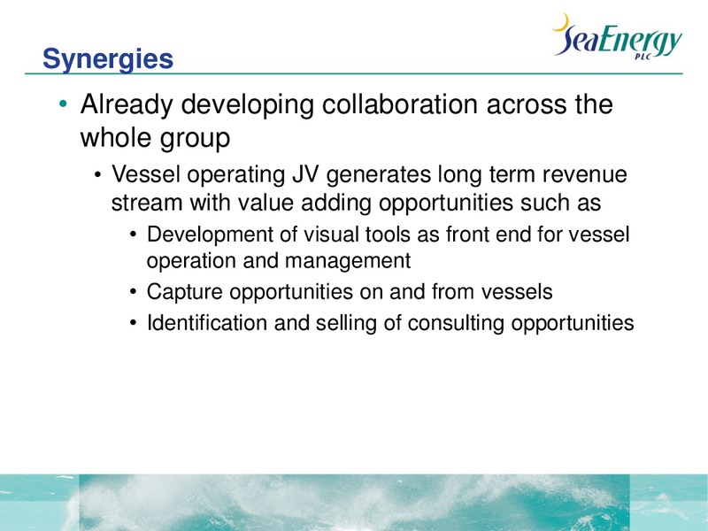 AGM – Sea Energy Plc – slide 12
