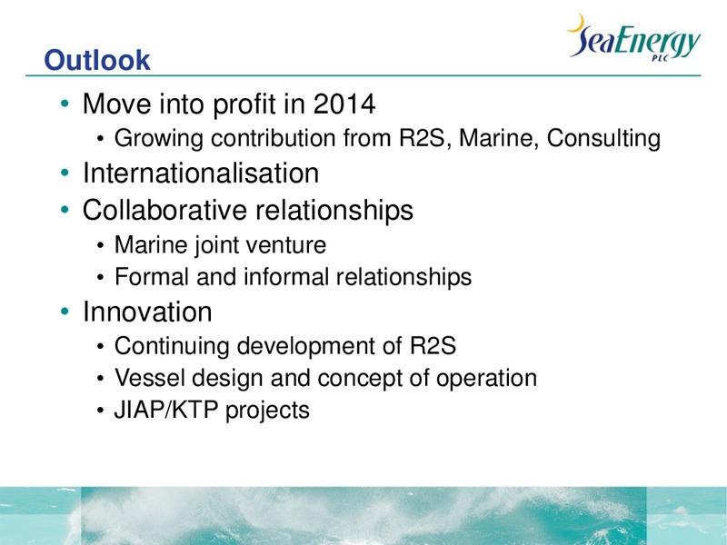 AGM – Sea Energy Plc – slide 13