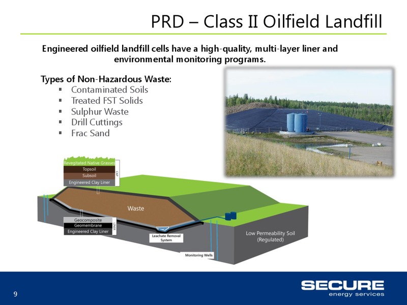 INVESTOR UPDATE – Secure Energy Services – slide 9