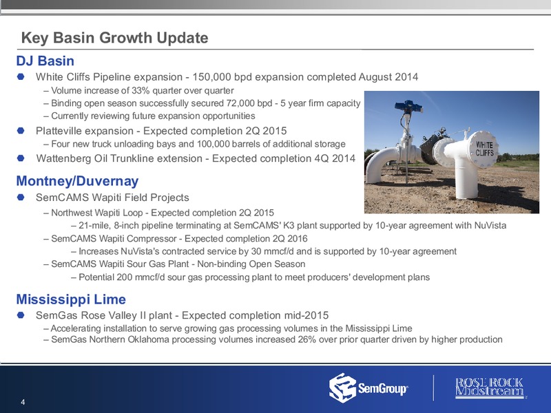 Q3 2014 RESULTS – Semgroup Corporation – slide 3