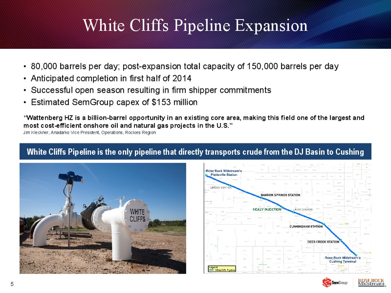 Q3 2012 EARNINGS CALL – Semgroup Corporation – slide 4
