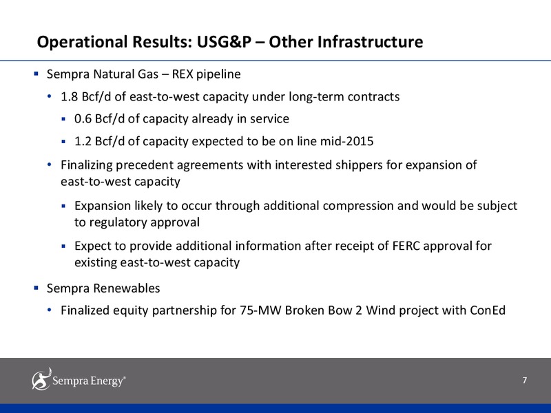 2014 Earnings Results – Sempra Energy – slide 6