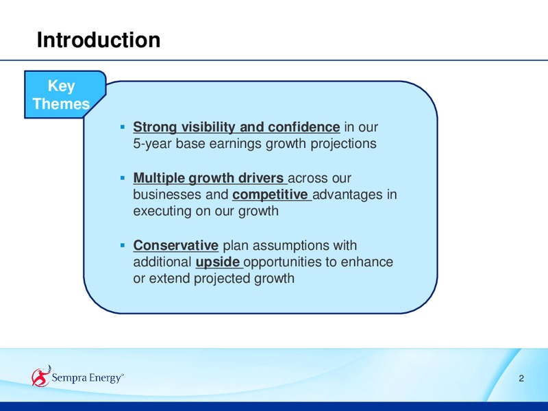 2015 ANALYST CONFERENCE – Sempra Energy – slide 3
