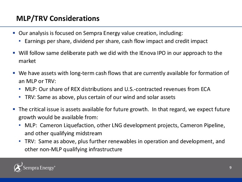 Third Quarter 2014 Earnings Results – Sempra Energy – slide 8