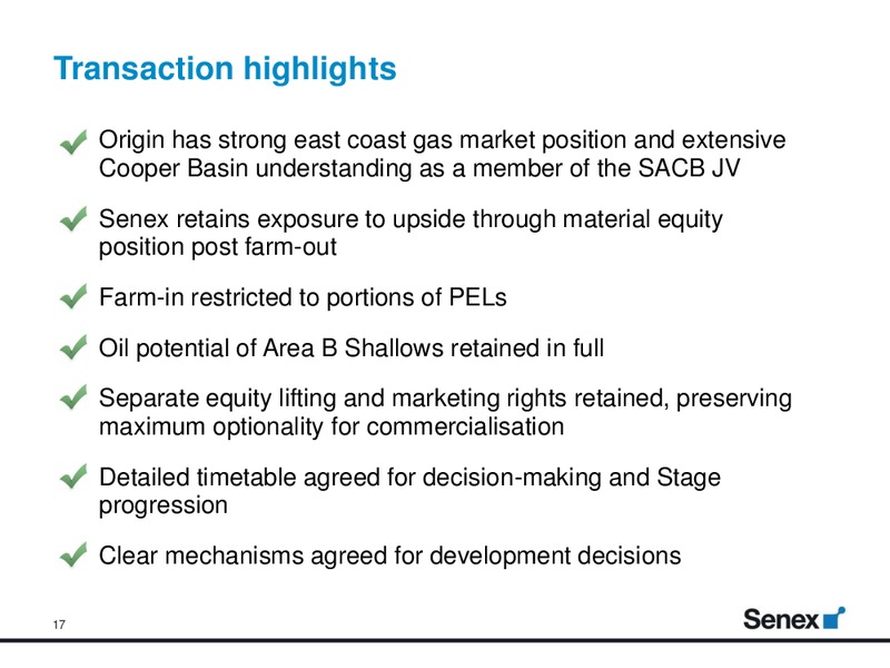 Macquarie Australia Conference – Senex Energy Ltd. – slide 16