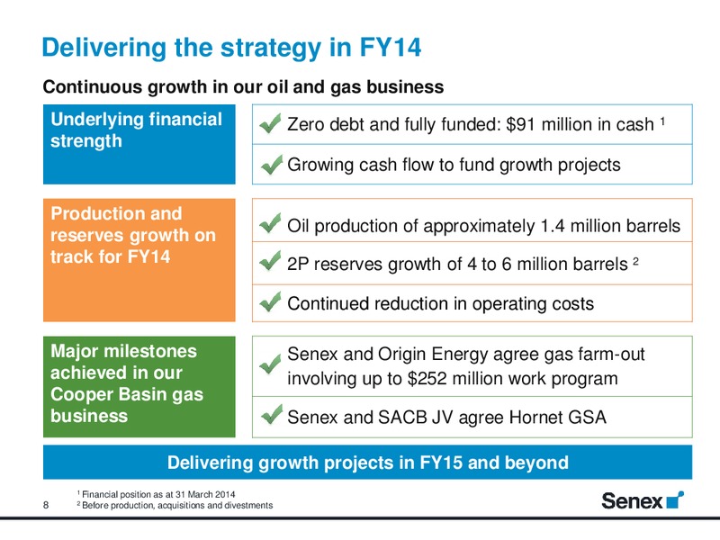 Building a Strong Energy Company – Senex Energy Ltd. – slide 8