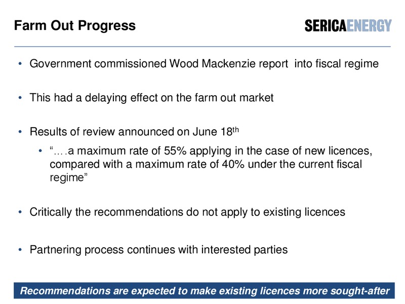 Chief Operating Officers Review – Serica Energy Plc – slide 23