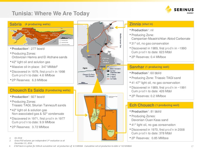 INVESTOR PRESENTATION – Serinus Energy Inc. – slide 16