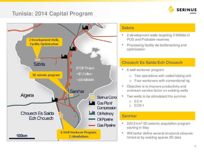 INVESTOR PRESENTATION – Serinus Energy Inc. – slide 18