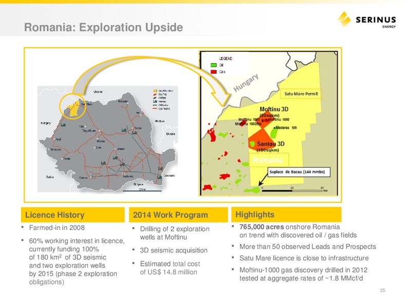 INVESTOR PRESENTATION – Serinus Energy Inc. – slide 24