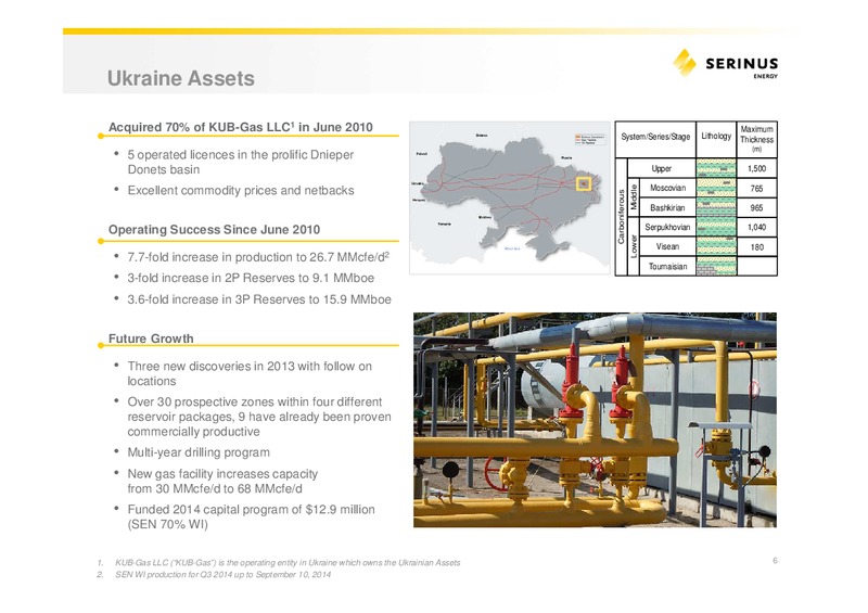 INVESTOR PRESENTATION – Serinus Energy Inc. – slide 5