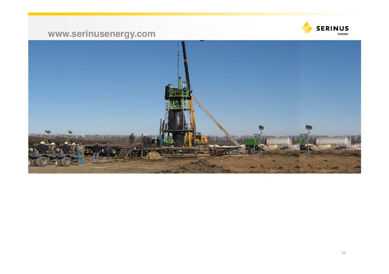 INVESTOR PRESENTATION – Serinus Energy Inc. – slide 25