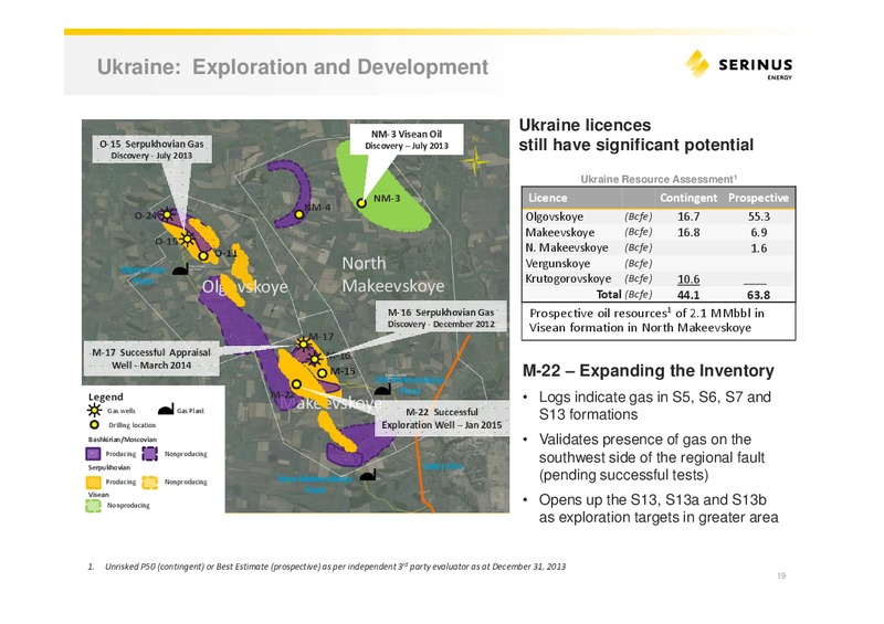 Corporate Presentation – Serinus Energy Inc. – slide 16